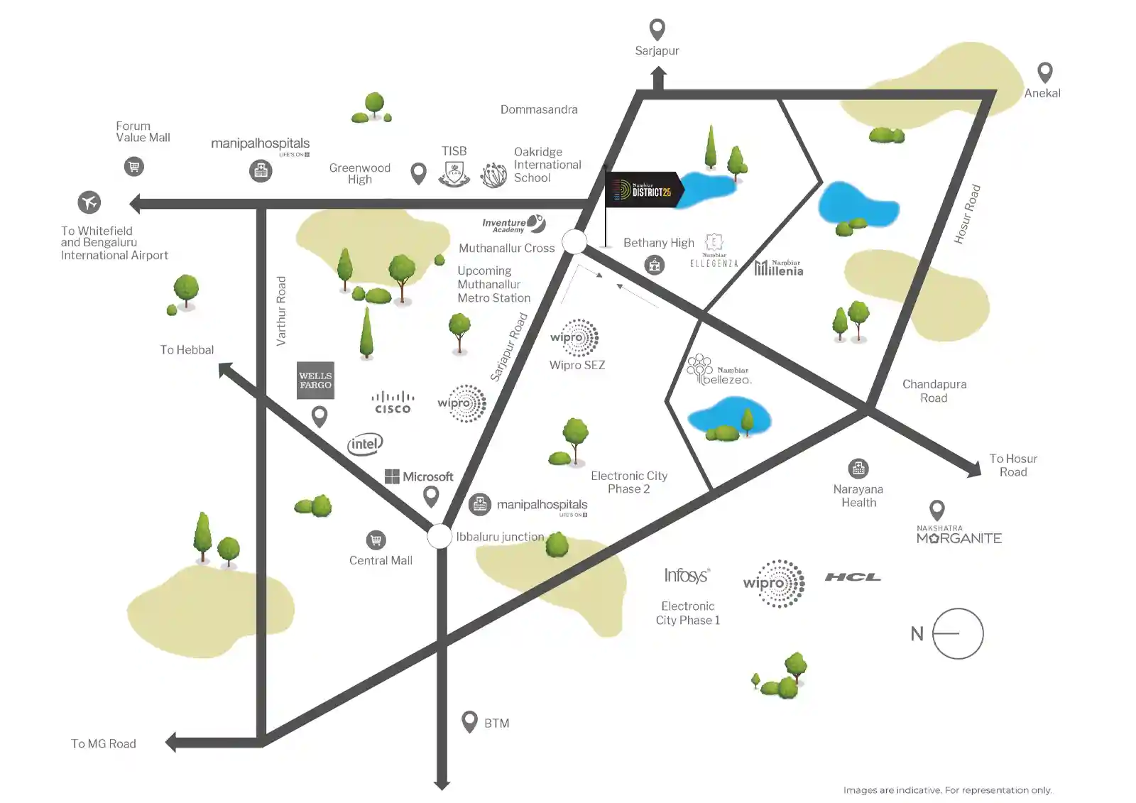 nambiar-district-25-location-map
